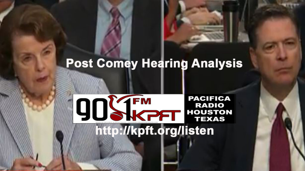 Pacifica Network post James Comey Hearing Analysis