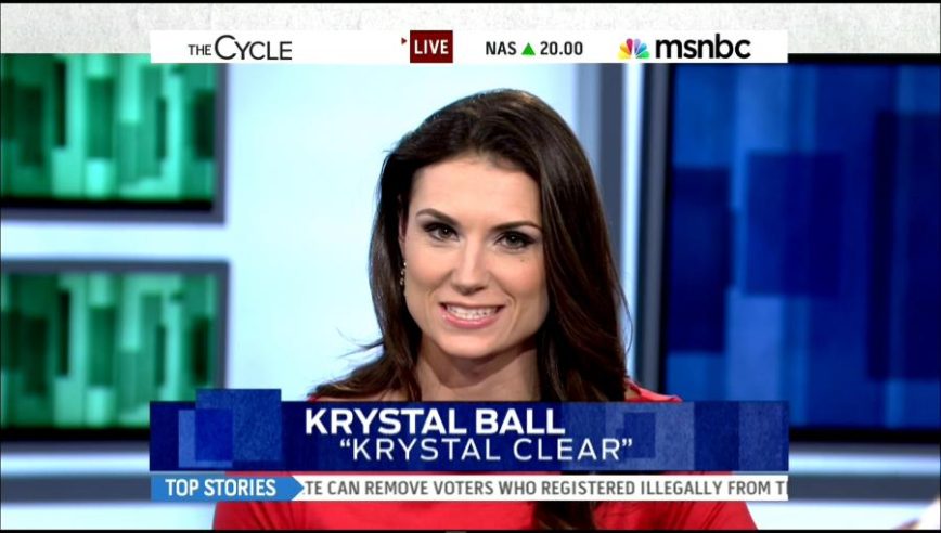 Former MSNBC Host Krystal Ball
