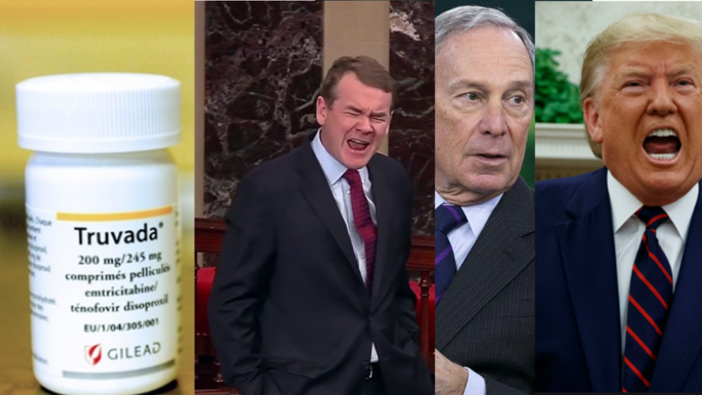 Privileged Bloomberg, Big Pharma fraud suit, Sen. Bennet fumbles, Trump triangulation