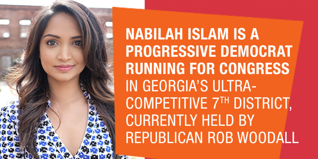 Nabilah Islam - COVID-19 forces uninsured Progressive Candidate Nabilah Islam from door to door canvassing.