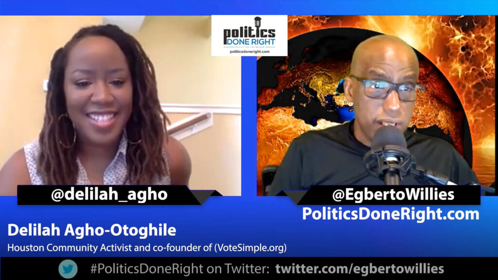Delilah Agho-Otoghile, community activist and co-founder of VoteSimple org discuss voting & more