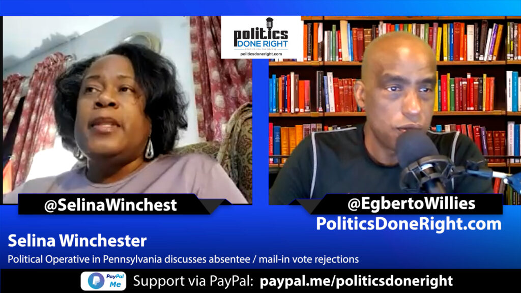 Selina Winchester - Political Operative in Pennsylvania discusses absentee - mail-in vote rejections