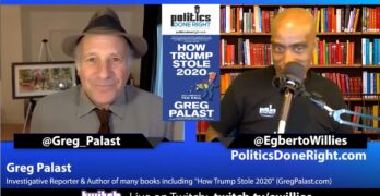 Greg Palast discussed how voter roll activism saved our democracy & elected Joe Biden