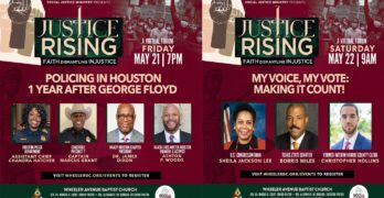 Justice Rising: Faith Dismantling Injustice virtual forum by Wheeler Avenue Baptist Church's Social Justice Ministry