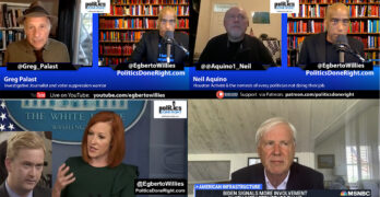Greg Palast exposes voter suppression on video, Psaki dings GOP on defunding, Activist on Democracy