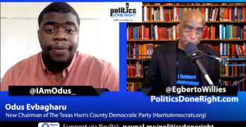 Odus Evbagharu, the new chairman of the Harris County Democratic Party discusses winning Texas