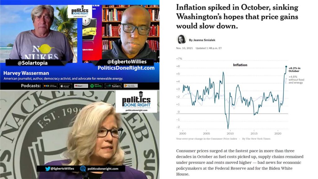 Inflation spike is a fraud, Dems failure in Virginia explained. Liz Cheney skewers Republicans
