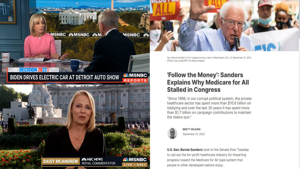 Bernie on Medicare for All stall- Andrea Mitchell checks George Will. Royal commentator fumble.