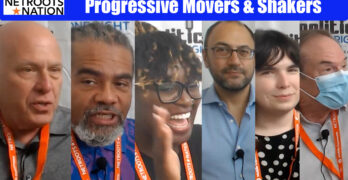 Our interviews with progressive publishers, host, politicians, & activists at Netroots continue