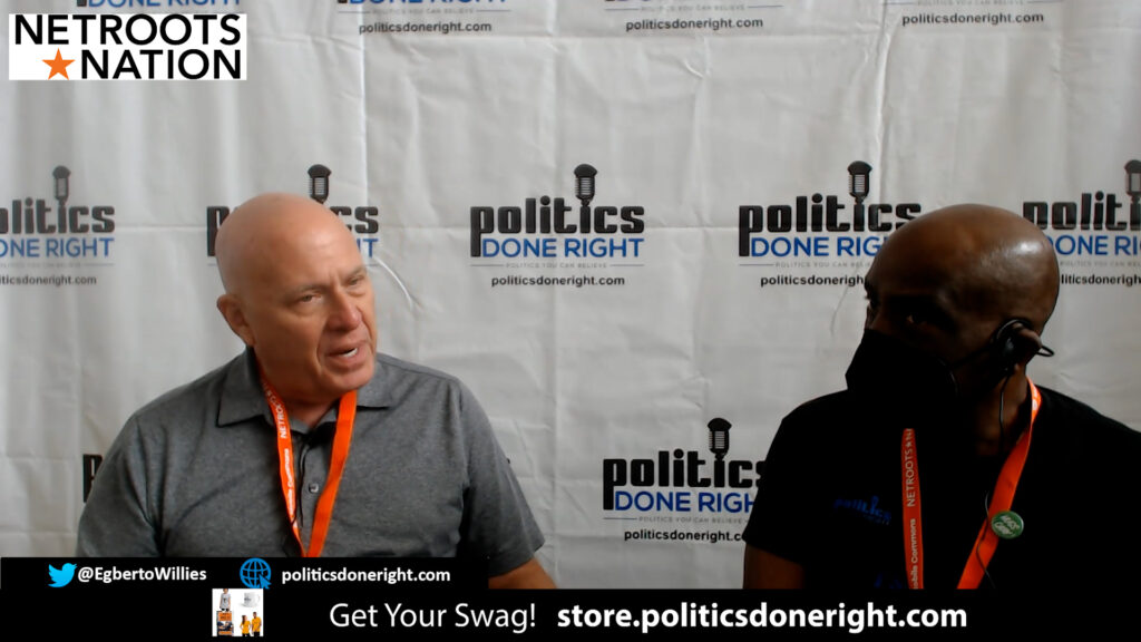 Rob Kall visits PDR at Netroots Nation and discusses bottom-up politics.
