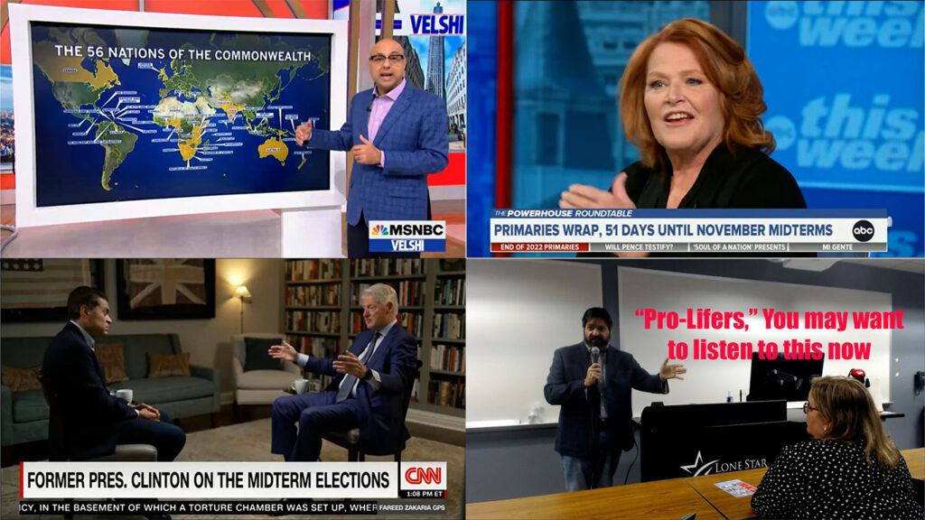 Velshi on monarchy. Bill Clinton is right about midterms. Heitkamp on Trump. Pro-lifer, listen up