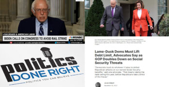 Bernie Sanders in support of rail workers. The debt ceiling debate must be removed from GOP