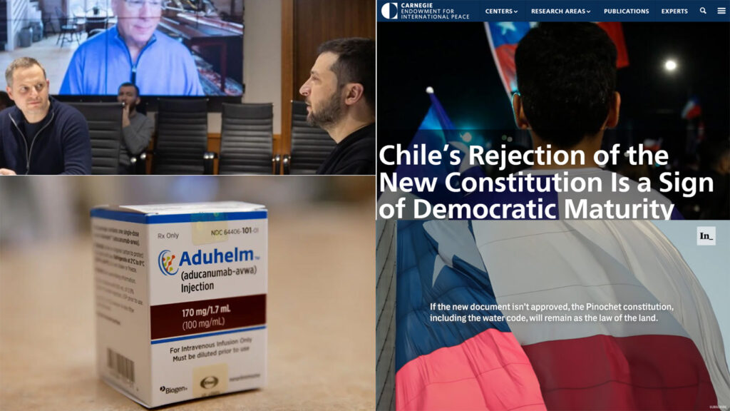 Alzheimer's drug 'fraud,' Chile's new constitution defeat, & Ukraine corporate sellout. Media?