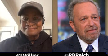 Dr. Lindia Willies-Jacobo profiled for shopping while black. Prof. Robert Reich on Aftershock.