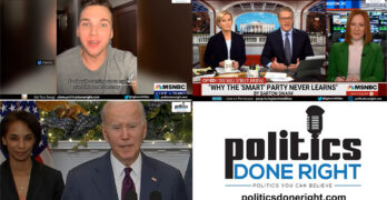 Scarborough fesses up. Bigoted Rep. called out by nephew. Biden touts better inflation numbers.