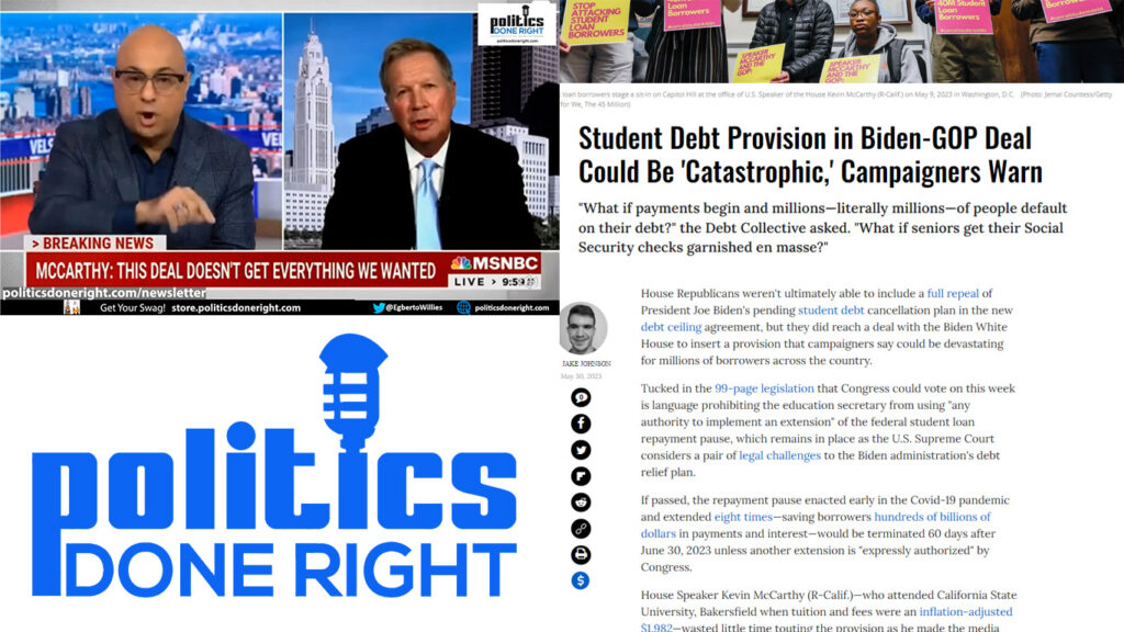 Debt Ceiling didn't kill student debt relief but ... Ali Velshi destroys Fmr. Gov. Kasich