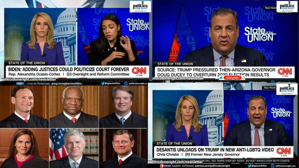 Fascist Supreme Court & minority rule. Christie did not disappoint. AOC challenges SCOTUS