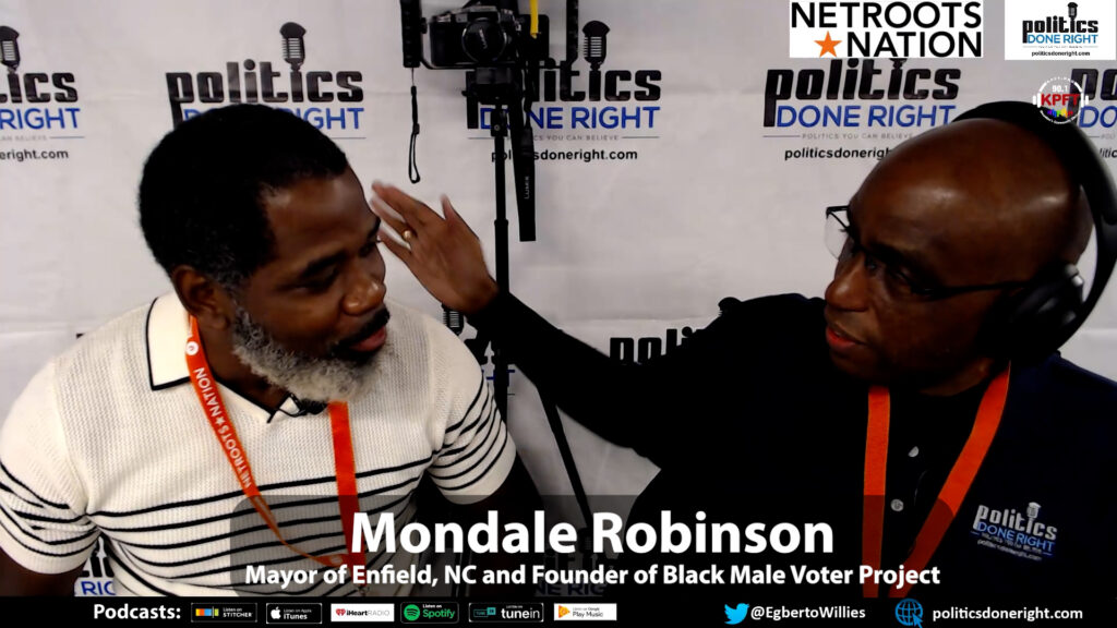 Mondale Robinson, Mayor of Enfield, NC, and Founder of the Black Male Voter Project.