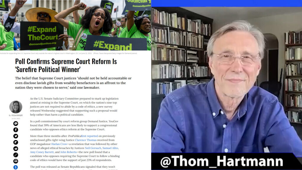 Supreme Court rulings a winner for Democrats. Thom Hartmann discusses America's Democracy.