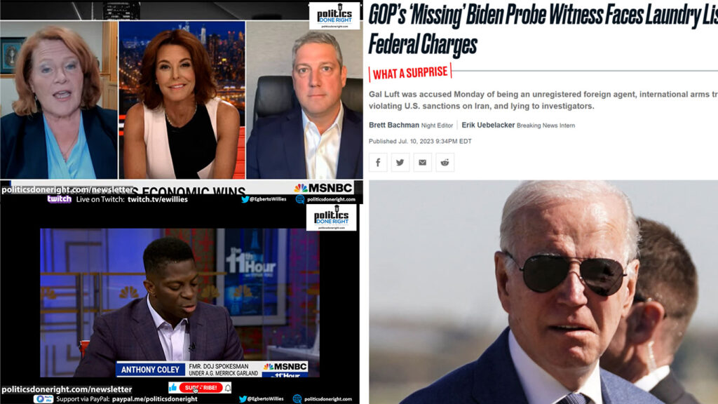 Two Red State Dem politicians have some advice for Biden. Hunter Biden's informant exposed.