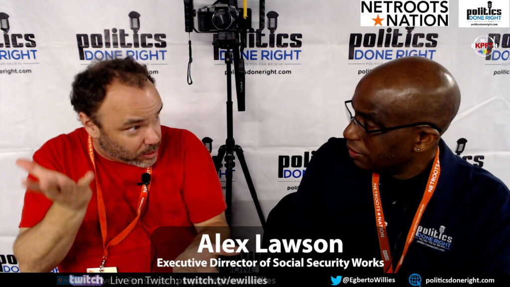 Alex Lawson visited Politics Done Right at Netroots Nation 2023 #NN23 in Chicago, where he justifiably exposed Medicare Advantage for the fraud that it is.