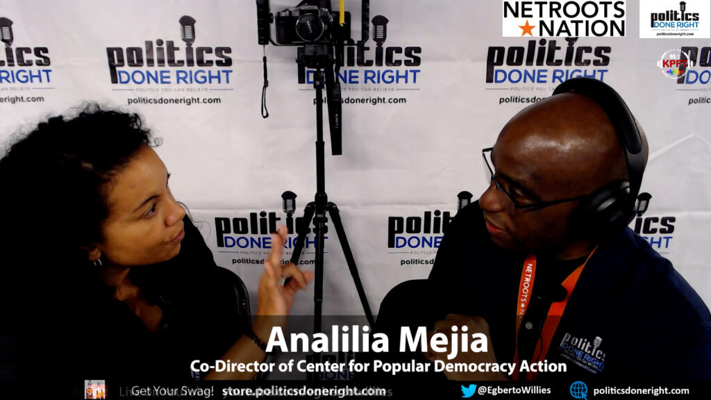 Analilia Mejia, Co-Director - Center for Popular Democracy Action, provided a clinic on activism