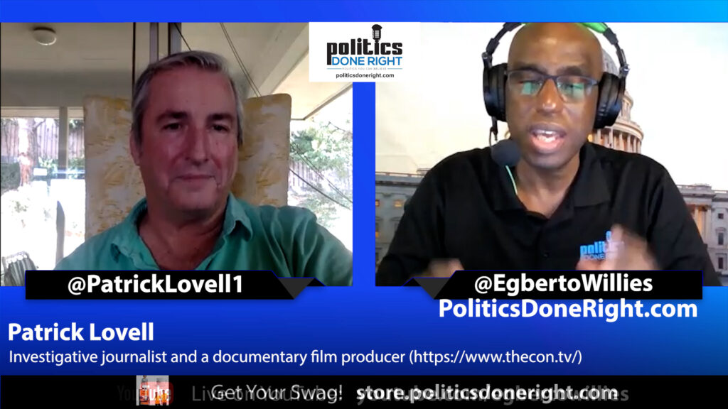 Patrick Lovell, Producer Director of the Big Con, discusses Trump's indictments & the banking fraud.