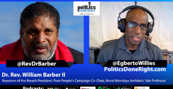 Dr Rev William Barber discusses engaging the working class to exercise their power to win elections.