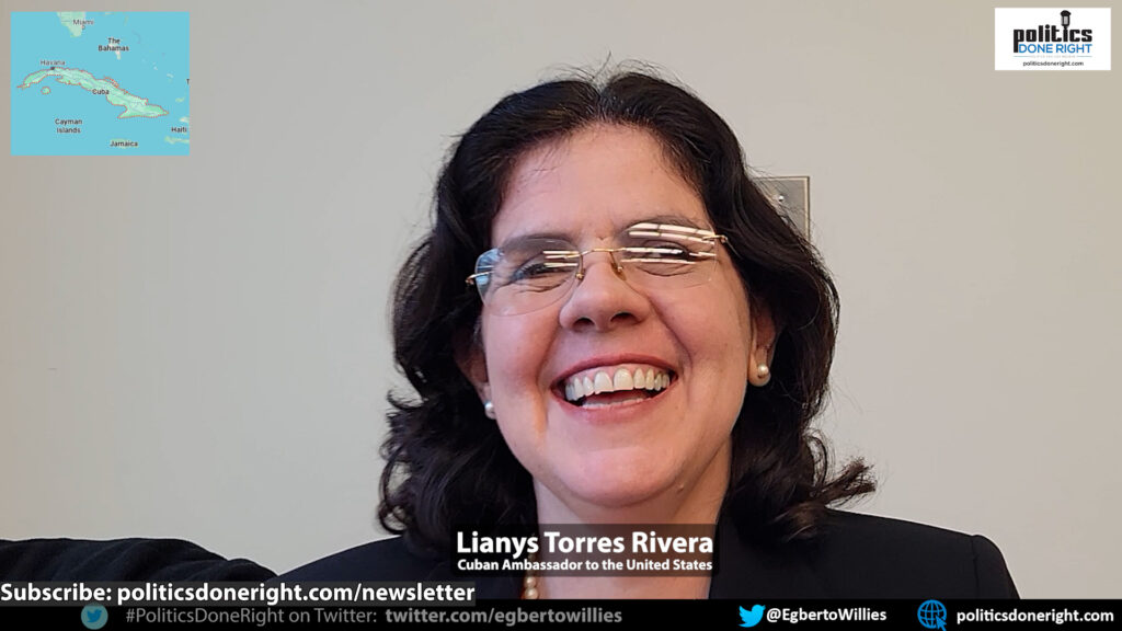 Lianys Torres Rivera, Cuban Ambassador to the United States, tells the Cuban side of their reality.