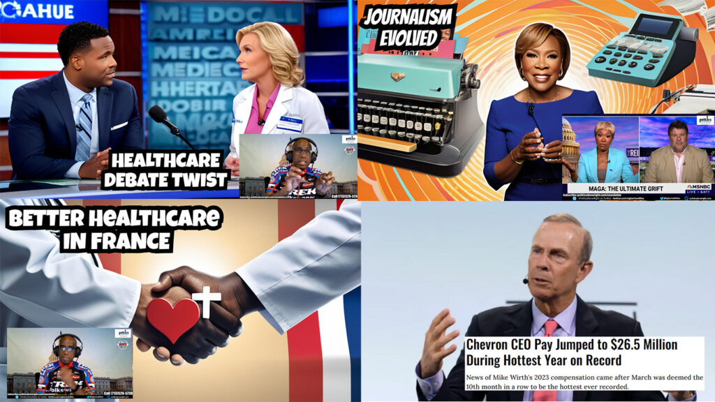 New journalism with Joy-Ann Reid - A French native schools us om healthcare - Yes, to single-payer.