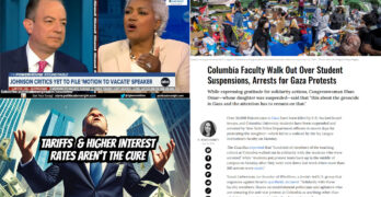 Tariffs & High-Interest Rates aren't the cure. Brazile owns Priebus. Columbia faculty walks out.