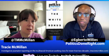 Tracie McMillan discussed her very probing book, THE WHITE BONUS.