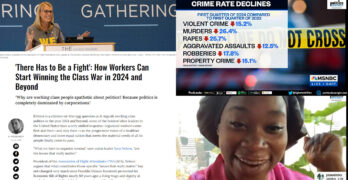 Workers must fight a class war. GOP crime rate fraud. Her Thailand healthcare story says it all