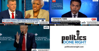 Fareed Zakaria gets it right. Donna Brazile dings Trump sycophant. Trump’s Freudian slip.