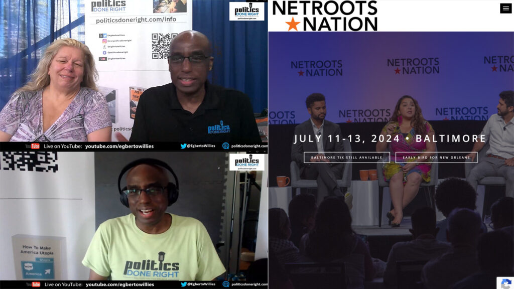 Welcome to our first broadcast from Netroots Nation 2024, the day before the event.