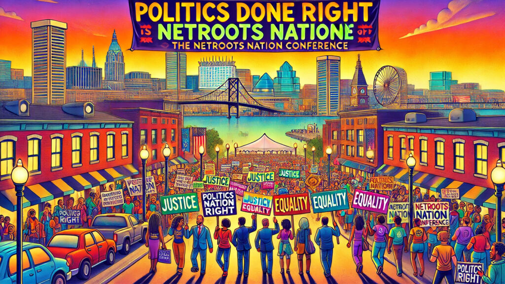 Politics Done Right is off to the Netroots Convention in Baltimore. Call (281)823-7747 to talk