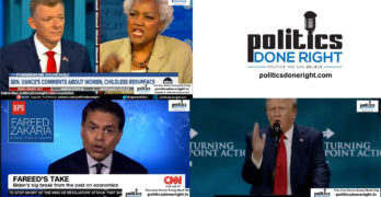 Trump's Freudian slip. Donna Brazile dings Trump sycophant. Fareed Zakaria gets it right.