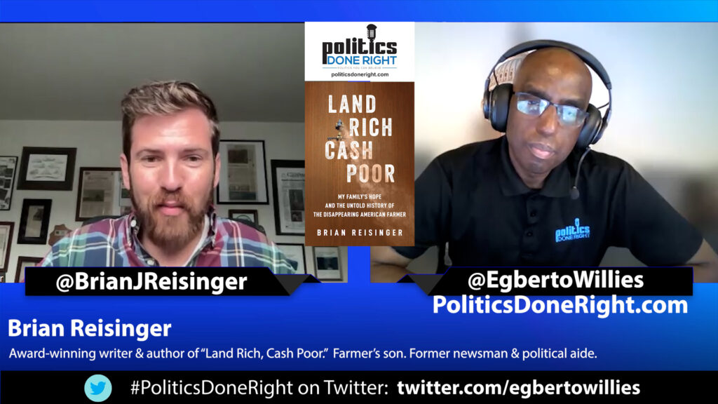 Brian Reisinger, author of 'Land Rich, Cash Poor,' discusses the plight of American farmers