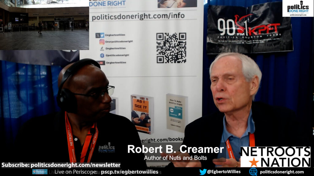 Robert B. Creamer, author of Nuts and Bolts, discusses how progressives can win the 2024 elections.