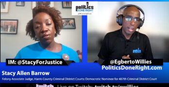 Stacy Allen Barrow, Dem. candidate for the 487th Criminal Justice Court explains our legal system.