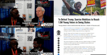 Sunrise mobilize to defeat Trump. Trump’s black men myth debunked. How Progressives Succeed