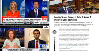 Trump's Truth Central scam. Buttigieg exposes Vance's hypocrisy. Senate Dems on Vance's hypocrisy.