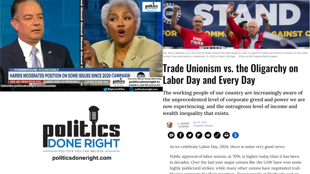 Donna Brazile neuters Reince Priebus. Trade Unionism vs. the Oligarchy.