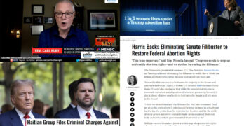 VP Harris backs filibuster elimination for reproductive rights. Pastor nails Trump-MAGA