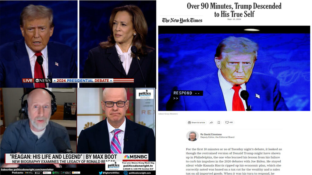 We discuss Donald Trump's implosion in the 2024 Presidential Debate with Kamala Harris.