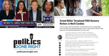 Armed Militia threatened FEMA recovery workers. Both Black Men & White Women must be asked the same.