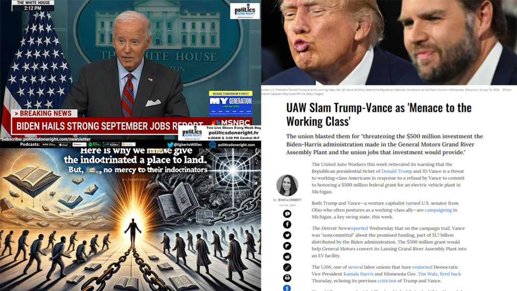 Give MAGA a landing strip? Biden takes victory lap. UAW: Trump-Vance are a menace to working class.