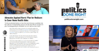 Kamala Harris gives specific on homecare via Medicare. Andrea Mitchell is wrong on Harris interview.