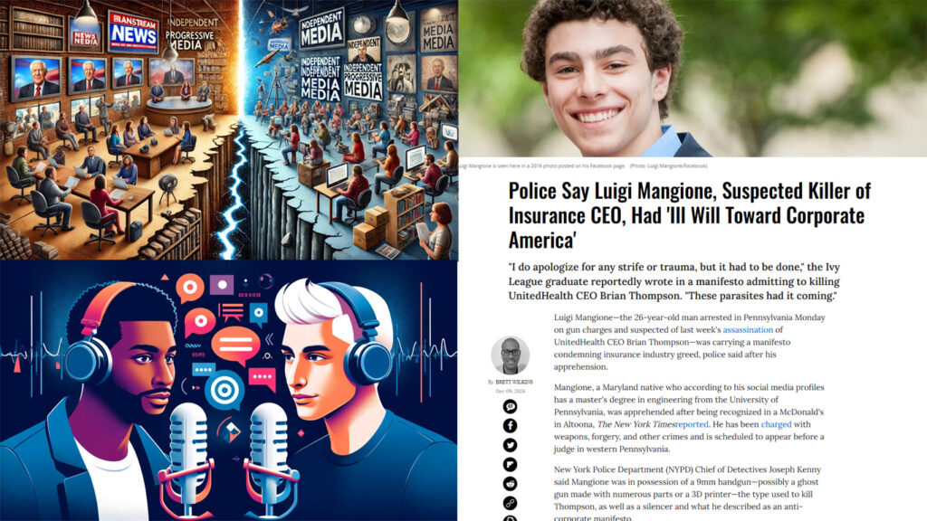 Luigi Mangione! Callers call out WOKE attackers. The declining media needs independent media now.