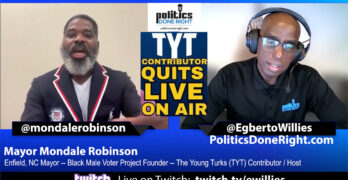 0:01 / 13:53 The Young Turks contributor Mondale Robinson quits live on air over their swerve to MAGA.